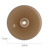 Paul Neuhaus lights Moon ceiling light LED bronze, 2-light sources