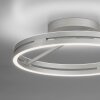 Paul Neuhaus lights Loop ceiling light LED silver, 2-light sources, Remote control