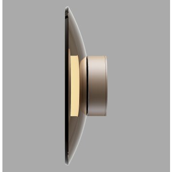 Paul Neuhaus lights Moon wall light LED bronze, 1-light source