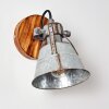 BERKELEY Wall Light dark brown, galvanized, 1-light source
