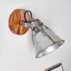 BERKELEY Wall Light dark brown, galvanized, 1-light source