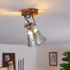 BERKELEY Ceiling Light dark brown, galvanized, 1-light source