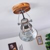BERKELEY Ceiling Light dark brown, galvanized, 1-light source