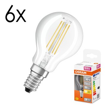 Osram lights E14 LED 4 Watt warm white 470 Lumen