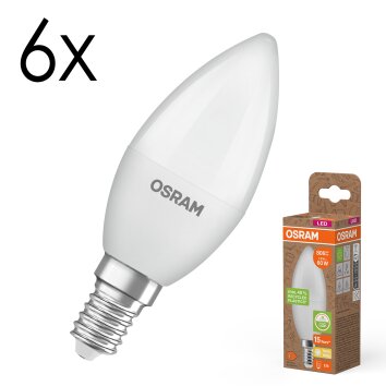Osram lights E14 7.5 Watt warm white 806 Lumen