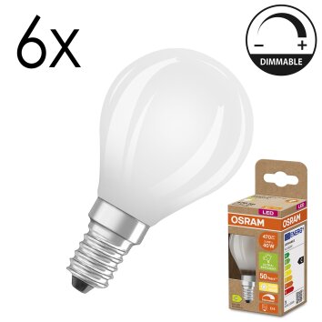 Osram lights E14 LED 2.9 Watt warm white dimmable 470 Lumen