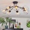 Koyoto ceiling light, globe light clear, 7-light sources