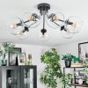 Koyoto ceiling light, globe light clear, 7-light sources
