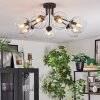 Koyoto ceiling light, globe light clear, 7-light sources