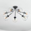 Koyoto ceiling light, globe light clear, 7-light sources