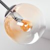 Gastor ceiling light, globe light Amber, clear, Smoke-coloured, 7-light sources