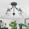 Koyoto ceiling light, globe light 52 cm clear, 5-light sources
