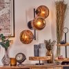 Ripoll globe light, wall light coppery, 3-light sources