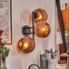 Ripoll globe light, wall light coppery, 3-light sources