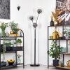 Ripoll globe light, floor lamp Smoke-coloured, 3-light sources