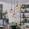 Ripoll hanging light, globe light, Cluster pendant lamp Amber, 3-light sources