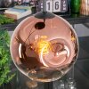 Ripoll hanging light, globe light, Cluster pendant lamp clear, coppery, 3-light sources