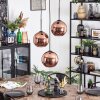 Koyoto hanging light, globe light, Cluster pendant lamp coppery, 3-light sources