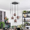 Koyoto hanging light, globe light, Cluster pendant lamp coppery, 4-light sources