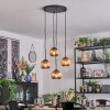 Koyoto hanging light, globe light, Cluster pendant lamp coppery, 4-light sources