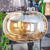 Apedo hanging light, globe light, Cluster pendant lamp Amber, 3-light sources