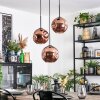 Ripoll hanging light, globe light, Cluster pendant lamp coppery, 3-light sources