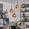 Ripoll hanging light, globe light, Cluster pendant lamp gold, 3-light sources