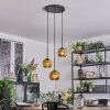 Ripoll hanging light, globe light, Cluster pendant lamp gold, 3-light sources