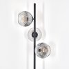 Ripoll floor lamp clear, Smoke-coloured, 3-light sources