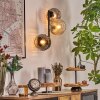 Ripoll globe light, wall light Amber, clear, Smoke-coloured, 3-light sources