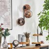 Ripoll globe light, wall light clear, coppery, 3-light sources