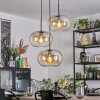 Apedo hanging light, pendant light, Cluster pendant lamp Amber, clear, 3-light sources