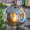 Ripoll hanging light, globe light, Cluster pendant lamp blue, green, coppery, 3-light sources