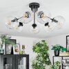 Ripoll ceiling light, globe light clear, 7-light sources