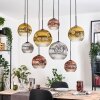 Ripoll hanging light, globe light, pendant light Ecru, black, 8-light sources