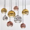 Ripoll hanging light, globe light, pendant light Ecru, black, 8-light sources