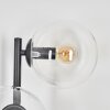 Gastor globe light, wall light clear, 3-light sources