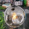 Ripoll hanging light, globe light, Cluster pendant lamp clear, Smoke-coloured, 3-light sources