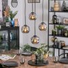 Ripoll hanging light, globe light, Cluster pendant lamp Smoke-coloured, 4-light sources