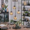 Ripoll hanging light, globe light, Cluster pendant lamp Amber, 4-light sources