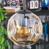 Ripoll hanging light, globe light, Cluster pendant lamp Amber, 4-light sources