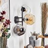 Ripoll globe light, wall light Amber, clear, Smoke-coloured, 3-light sources