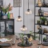 Ripoll hanging light, globe light, Cluster pendant lamp clear, 3-light sources