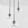 Ripoll hanging light, globe light, Cluster pendant lamp clear, 3-light sources