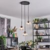 Ripoll hanging light, globe light, Cluster pendant lamp clear, 3-light sources
