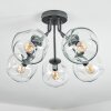 Ripoll ceiling light, globe light clear, 5-light sources