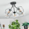 Ripoll ceiling light, globe light clear, 5-light sources