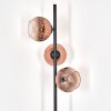Ripoll floor lamp clear, coppery, 3-light sources