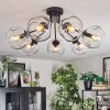 Ripoll ceiling light, globe light clear, 7-light sources