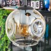 Ripoll hanging light, globe light, Cluster pendant lamp Amber, clear, 4-light sources